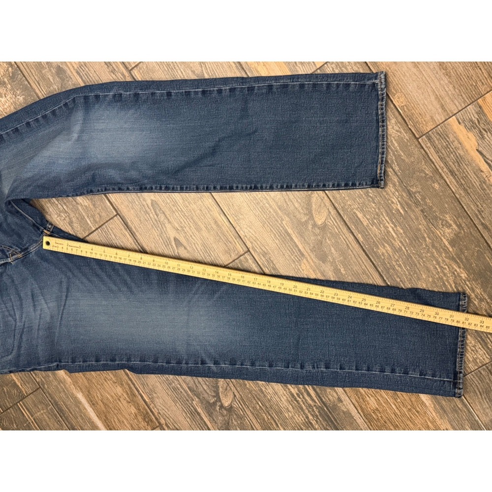 Levis 501 Original Fit Blue Straight Leg Button Fly Jeans 34x34 (34x32) Western - Picture 8 of 12
